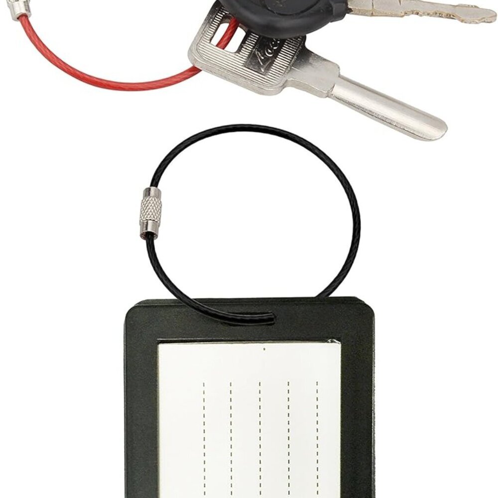 Keychain, 4.3 Inch/6.3 Inch Stainless Steel Wire Rings Cable Keyring Loop for Lu - Picture 7 of 7